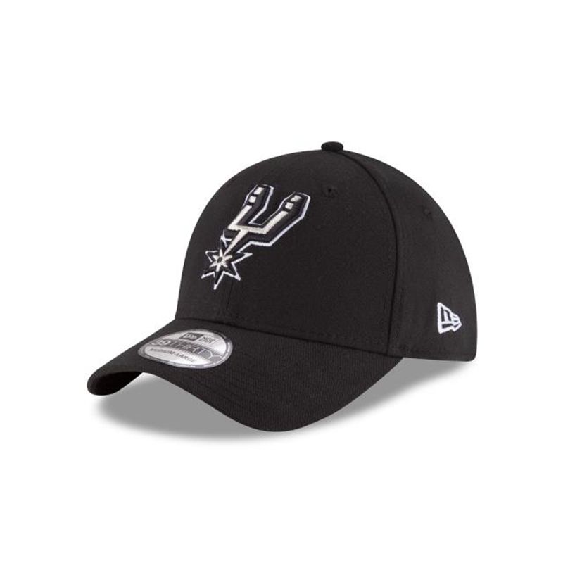 NBA San Antonio Spurs Team Classic 39Thirty Stretch Fit (GYB9158) - Black New Era Caps